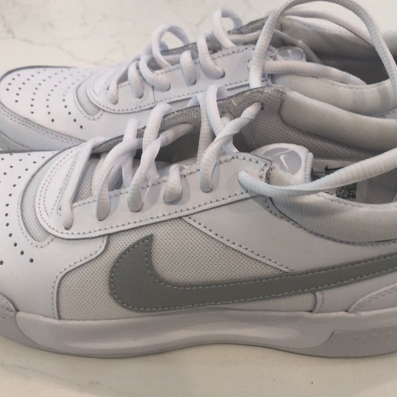 Nike leather tennis shoe, size 7.5, worn once for an hour perfect condition - Picture 2 of 11